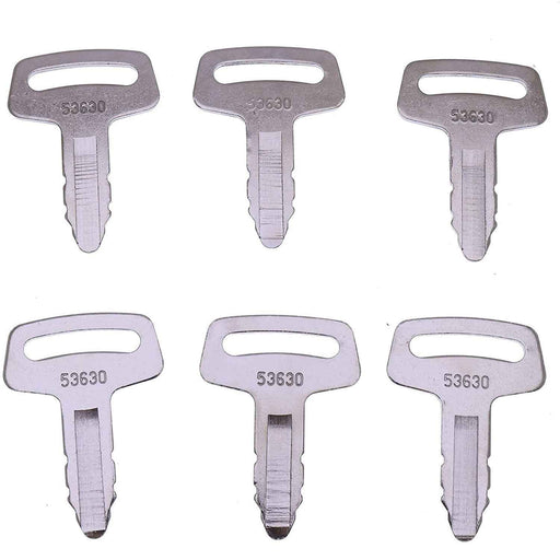 DURAFORCE 6pcs Ignition Key for Kubota Loaders R310 R410 R420 R510 Generators SQ- 1140