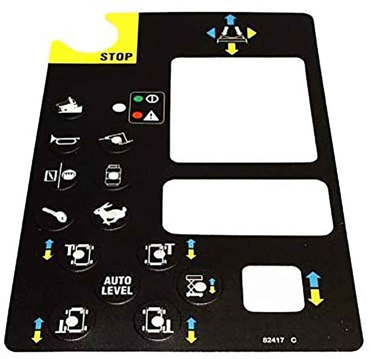 DURAFORCE Platform Control Panel Decal 82417 for Genie GS-3384 GS-3390 GS-4390 GS-5390