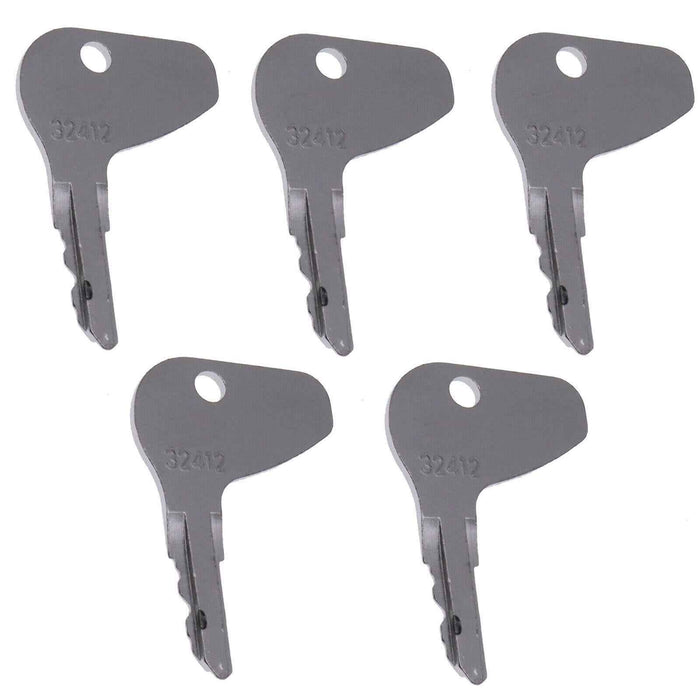 DURAFORCE 5PCS Keys For Mahindra Tractor 2015 2615 3015 2216 2816 Replaces 27800501200