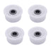 DURAFORCE (4 PACK) DC97-07509B Samsung Dryer Idler Pulley Wheel only Drying Machine Part