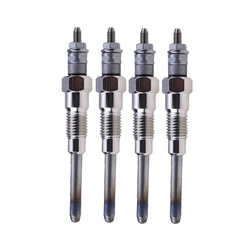DURAFORCE 4 Pieces Glow Plug for Kubota D1803 D1703 D1503 D1403 Engine