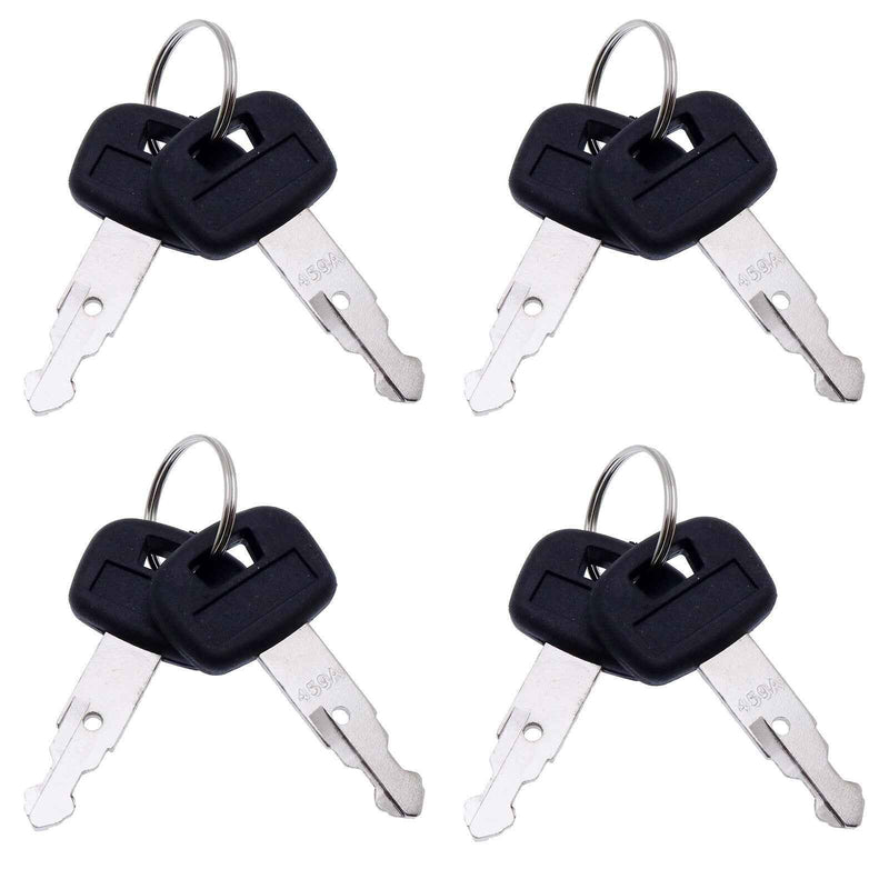 DURAFORCE 8PCS 459A Ignition Key for Kubota Tractor L39 L47 L48 M59 M62