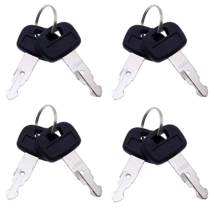 DURAFORCE 8PCS 459A Ignition Key for Kubota Tractor L39 L47 L48 M59 M62