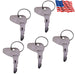 DURAFORCE 5pcs Ignition Key for Kubota L1275 L2250 L2350 L2600 L2850 L2900 L3240 L4310