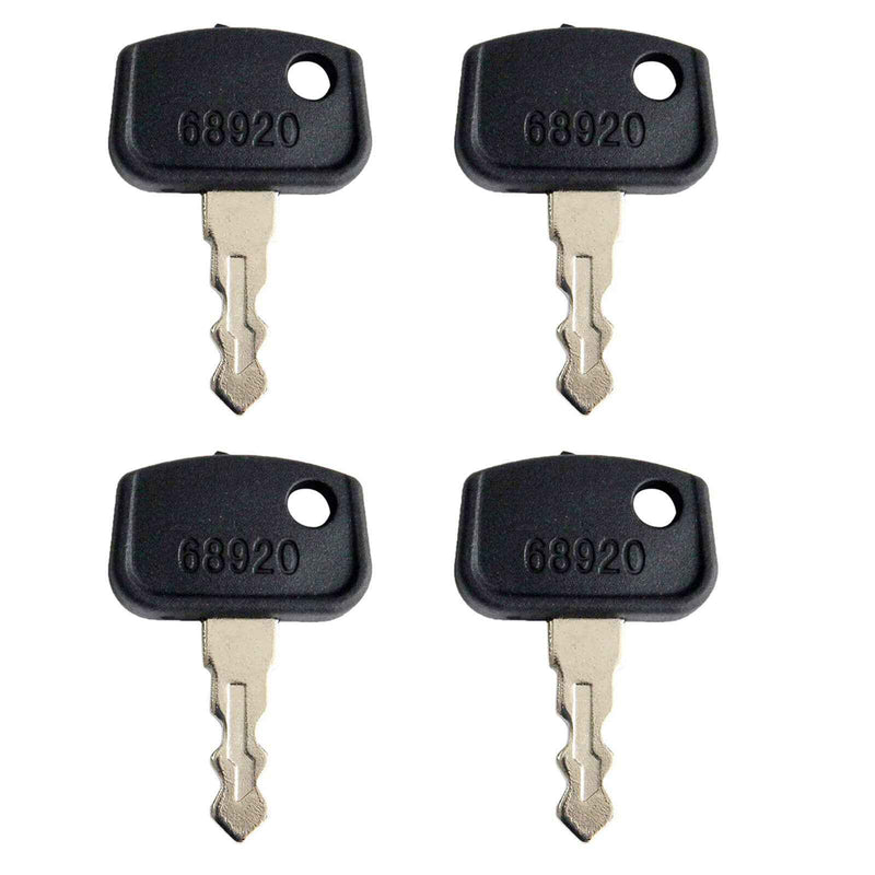 DURAFORCE 4PCS Ignition Keys for Kubota Front Mower F2680E F2690 F2880-F F3080 F3680 F3990