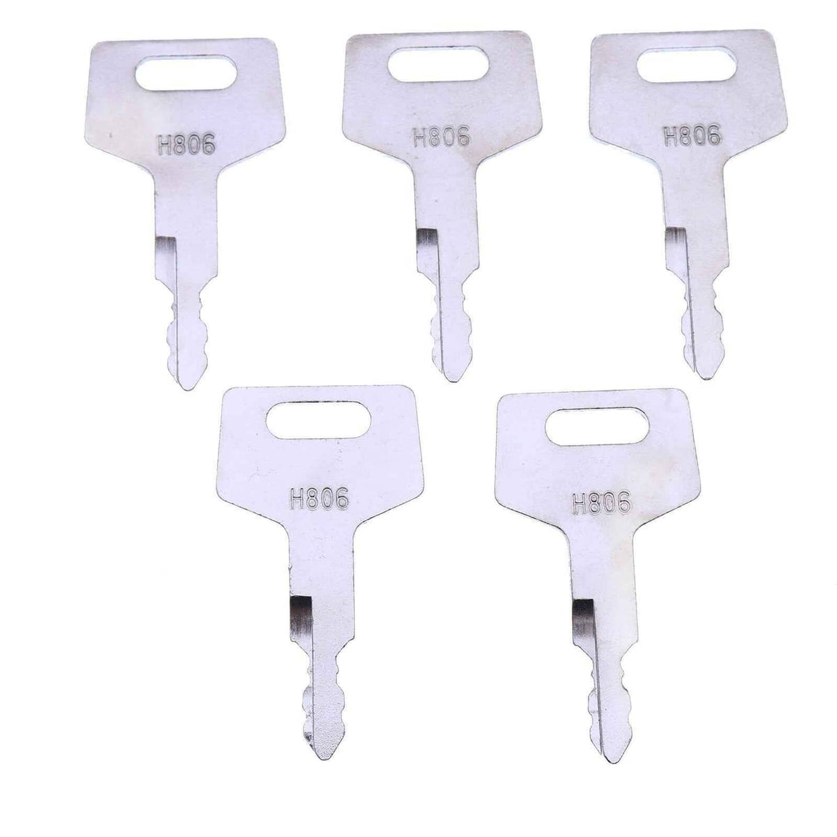 (5) H806 Heavy Equipment Keys-#20 for Takeuchi, Hitachi, Gehl 17001 ...