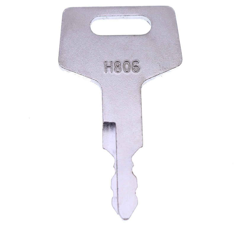 (5) H806 Heavy Equipment Keys-#20 for Takeuchi, Hitachi, Gehl 17001-00019