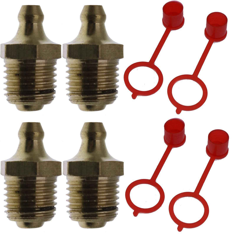 DURAFORCE 4PCS For Bobcat 753 751 763 773 843 853 863 864 Skid Grease Zerk Fitting 743332