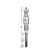 DURAFORCE 4 Pieces Glow Plug for Kubota V1903 V2003 V2403 V2203 V2203-M V2203-A Engine