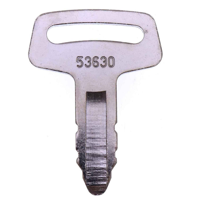 DURAFORCE 6 PCS Ignition Keys RC101-53630 for Kubota K-008 KX101 KX121 KX41 KX61-2 KX91-2