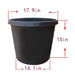DURAFORCE 15gal 5 Pcs Plant Container Garden Pot Heavy Duty Black Premium Plastic Nursery