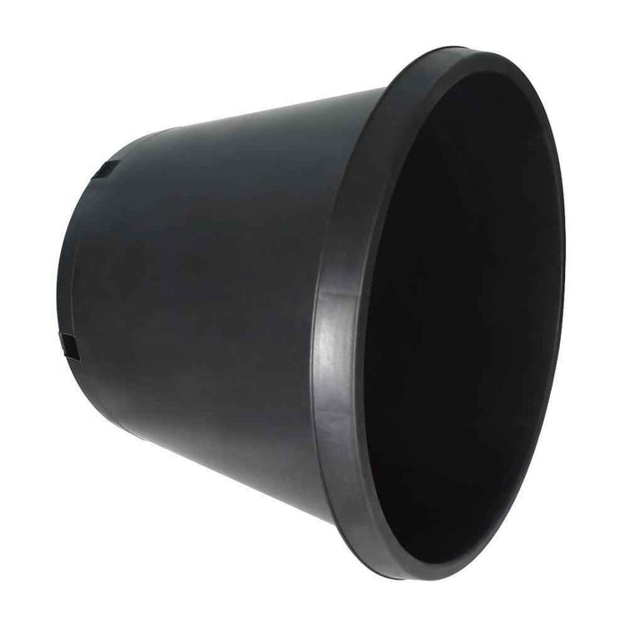 DURAFORCE 15gal 5 Pcs Plant Container Garden Pot Heavy Duty Black Premium Plastic Nursery
