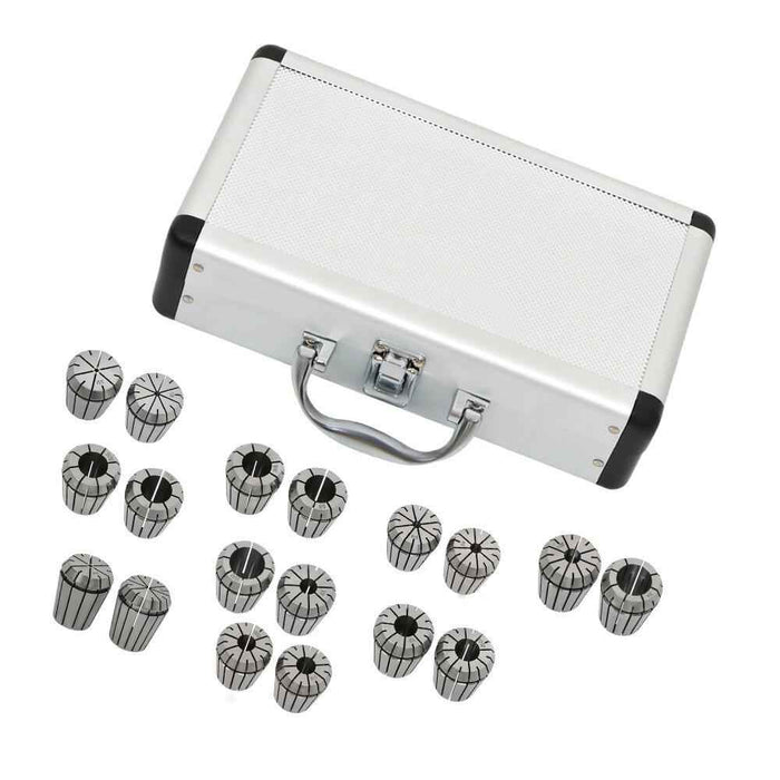 DURAFORCE 18 PCS Sizes 3/32'' To 25/32''.0002" Super Precision ER32 Collet Set CNC