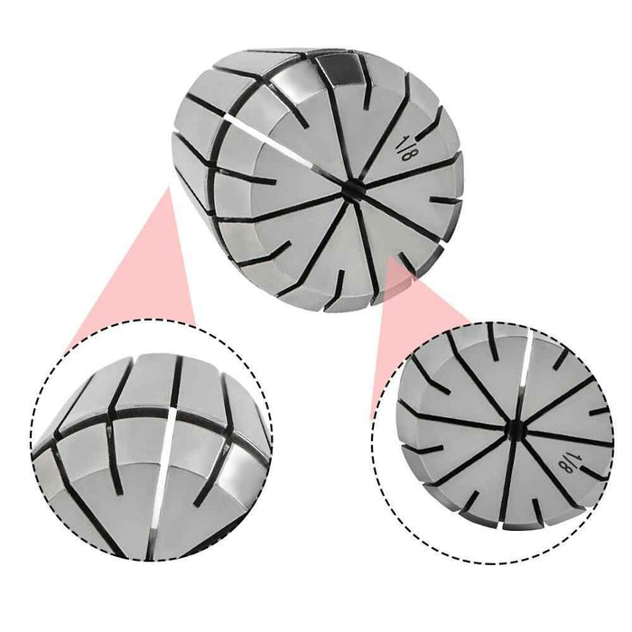 DURAFORCE 18 PCS Sizes 3/32'' To 25/32''.0002" Super Precision ER32 Collet Set CNC