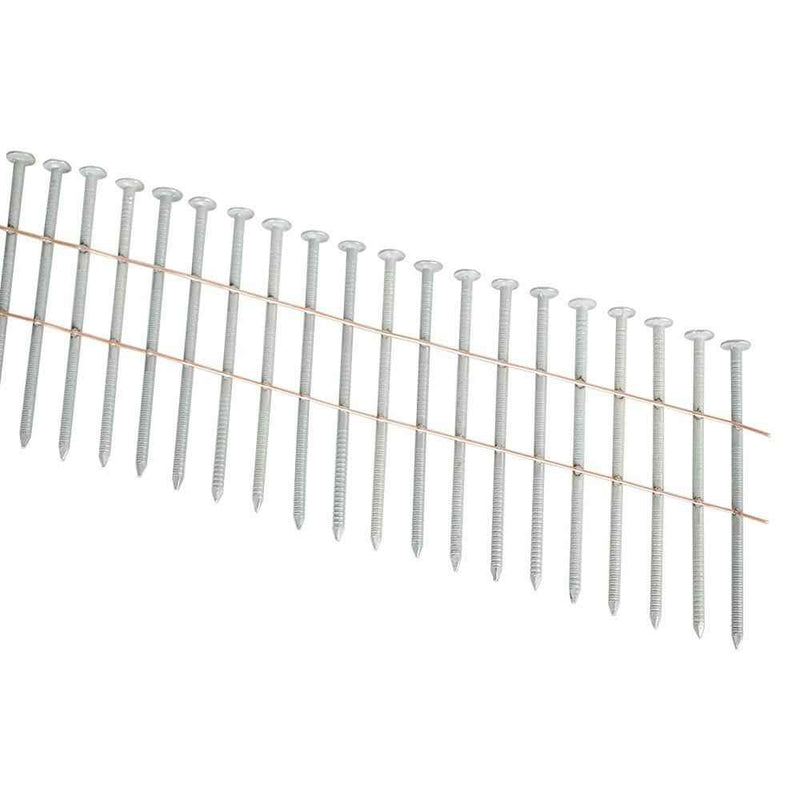 DURAFORCE 3600 Pcs 2.5" × 0.092" Siding Nails 15 Degree Collated Wire Coil Full Round Head