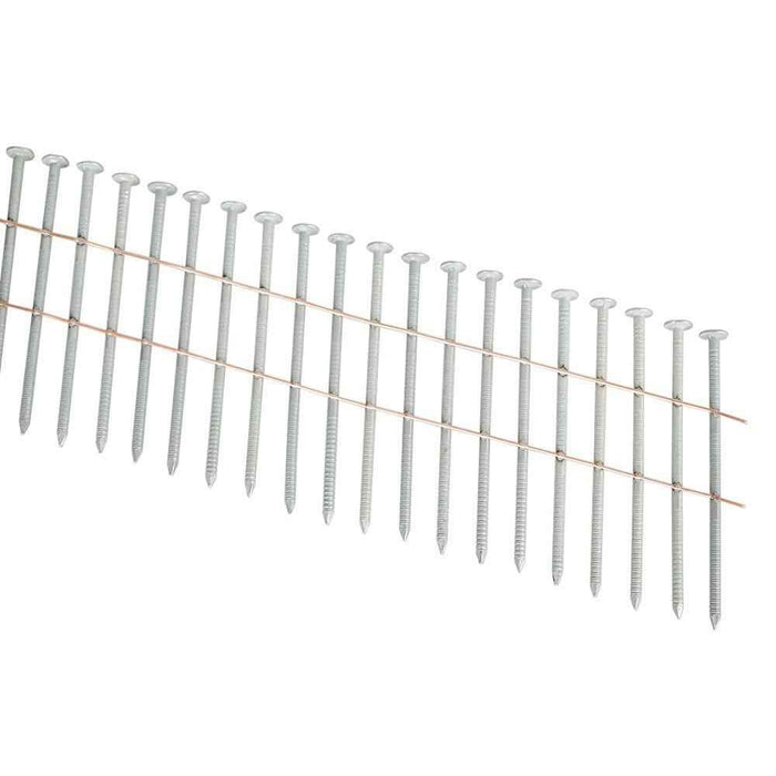 DURAFORCE 3600 Pcs 2.5" × 0.092" Siding Nails 15 Degree Collated Wire Coil Full Round Head
