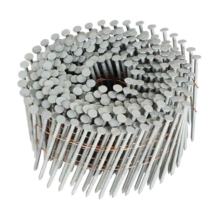 DURAFORCE 3600 Pcs 2.5" × 0.092" Siding Nails 15 Degree Collated Wire Coil Full Round Head