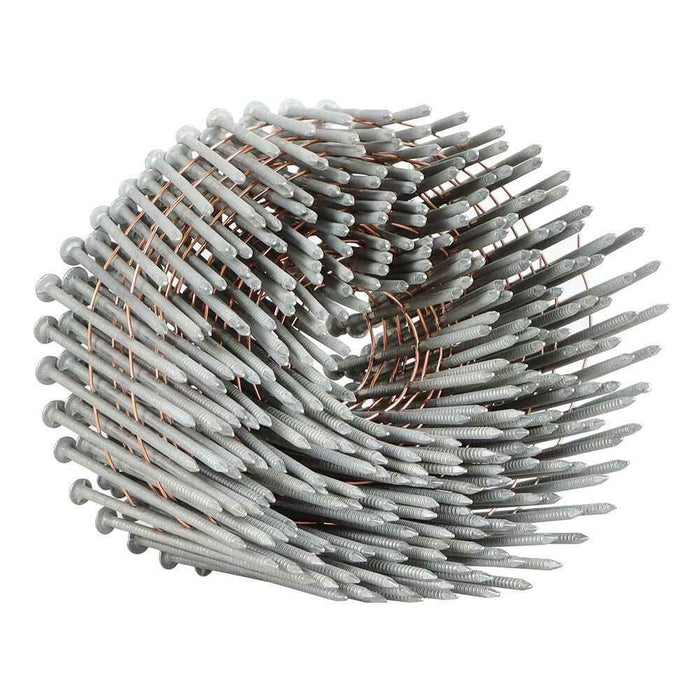 DURAFORCE 3600 Pcs 2.5" × 0.092" Siding Nails 15 Degree Collated Wire Coil Full Round Head