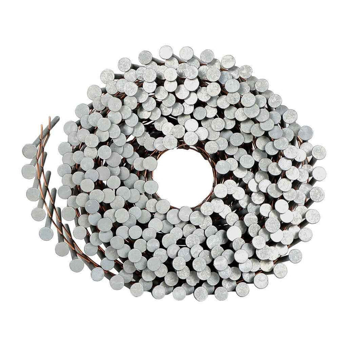DURAFORCE 3600 Pcs 2.5" × 0.092" Siding Nails 15 Degree Collated Wire Coil Full Round Head