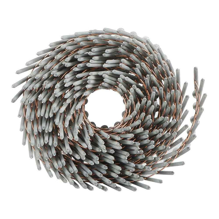 DURAFORCE 3600 Pcs 2.5" × 0.092" Siding Nails 15 Degree Collated Wire Coil Full Round Head