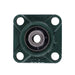 DURAFORCE New 4Pcs 1/2" Bore 4 Bolt Solid Base UCF201-8 Pillow Block Flange Bearing