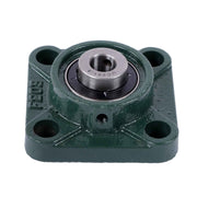 DURAFORCE New 4Pcs 1/2" Bore 4 Bolt Solid Base UCF201-8 Pillow Block Flange Bearing