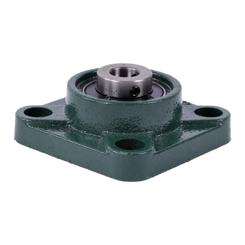 DURAFORCE New 4Pcs 1/2" Bore 4 Bolt Solid Base UCF201-8 Pillow Block Flange Bearing