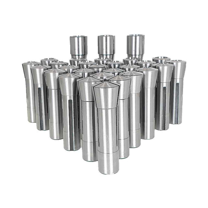 DURAFORCE 29 Pack R8 Collet Set Fractional 1/32"-1" High Precision For Bridgeport