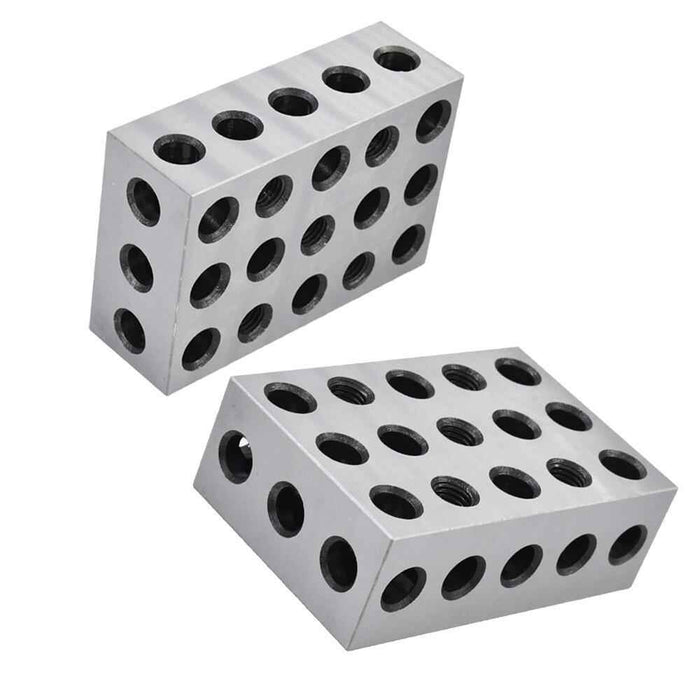 DURAFORCE 1 Matched Pair 2-4-6 Blocks 23 Holes 0.0002" Machinist 246 Jig New
