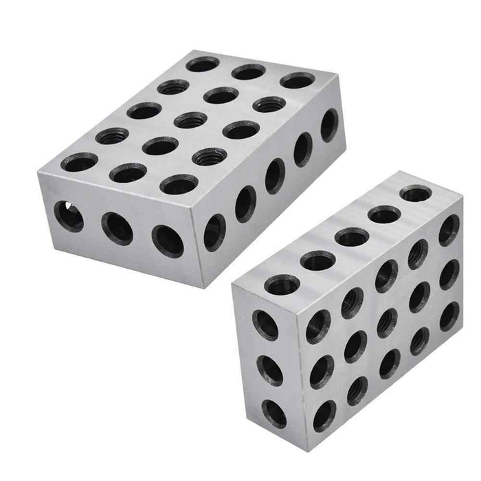 DURAFORCE 1 Matched Pair 2-4-6 Blocks 23 Holes 0.0002" Machinist 246 Jig New