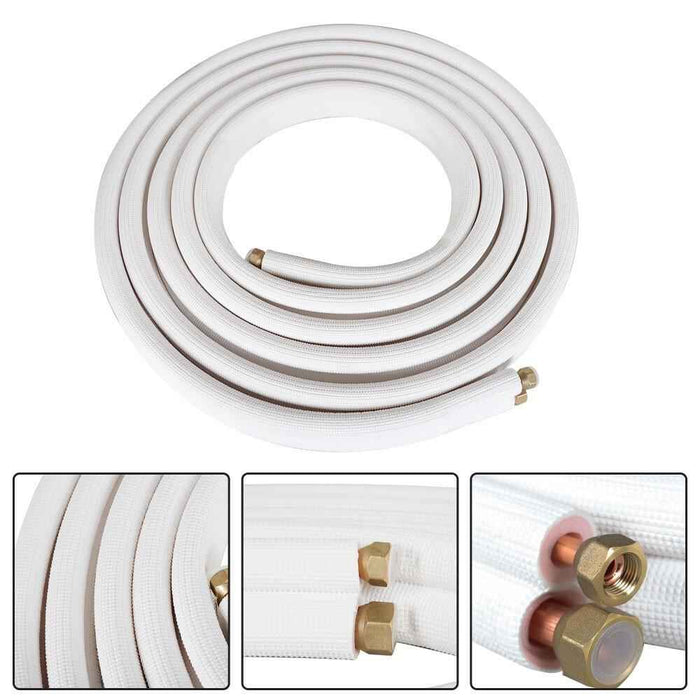 DURAFORCE 25Feet High Quality Install Kit For Mini Split Heat Pump Systems 3/8"-5/8" Dia