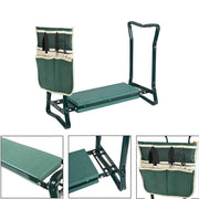 DURAFORCE Foldable Garden Kneeler Bench Stool Soft Cushion Seat Pad Kneeling Tool Pouch