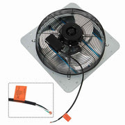 DURAFORCE 16" Wall Mounted Shutter Exhaust Fan High Speed Garage Shop Attic Without Plug