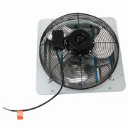 DURAFORCE 16" Wall Mounted Shutter Exhaust Fan High Speed Garage Shop Attic Without Plug