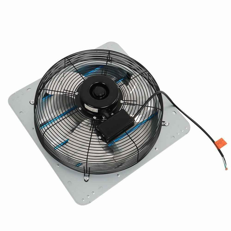 DURAFORCE 16" Wall Mounted Shutter Exhaust Fan High Speed Garage Shop Attic Without Plug
