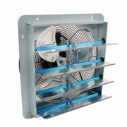 DURAFORCE 16" Wall Mounted Shutter Exhaust Fan High Speed Garage Shop Attic Without Plug