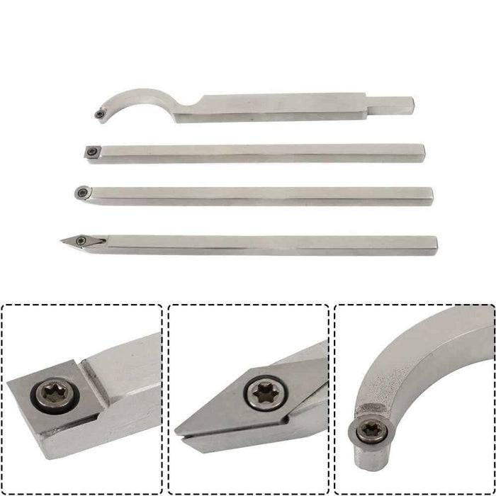 DURAFORCE Carbide Wood Turning Tool for Lathe Rougher Detailer Swan Neck Hollower