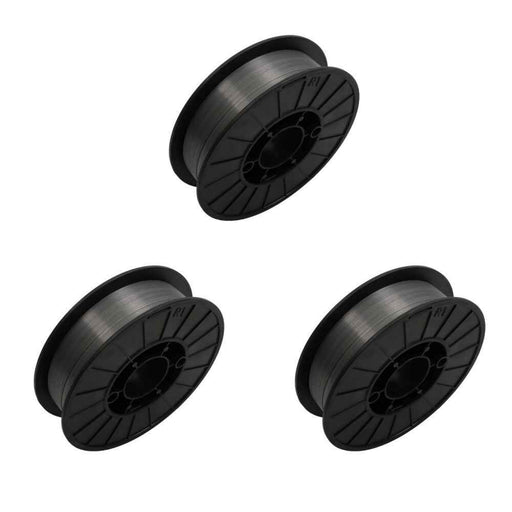 DURAFORCE 3 Pcs 10 Lbs .035" E71T-GS 0.9mm Gasless Flux Core Mild Steel MIG Welding Wire