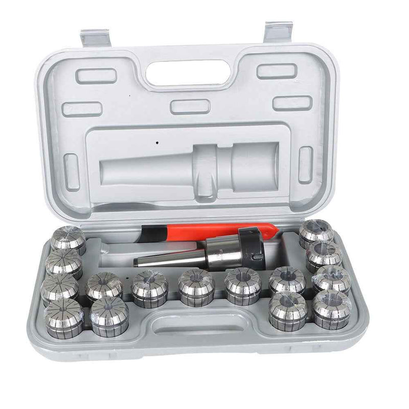 DURAFORCE 17 Pack MT3 ER-40 Set Spring Collet Chuck 1/2"-20 Thread 0.0005" With Case