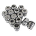 DURAFORCE 17 Pack MT3 ER-40 Set Spring Collet Chuck 1/2"-20 Thread 0.0005" With Case