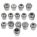 DURAFORCE 17 Pack MT3 ER-40 Set Spring Collet Chuck 1/2"-20 Thread 0.0005" With Case