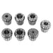 DURAFORCE 17 Pack MT3 ER-40 Set Spring Collet Chuck 1/2"-20 Thread 0.0005" With Case