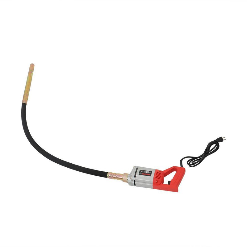 DURAFORCE 110V Power Concrete Vibrator Concrete Vibrabrater 1300W with 5 FT Copper Shaft