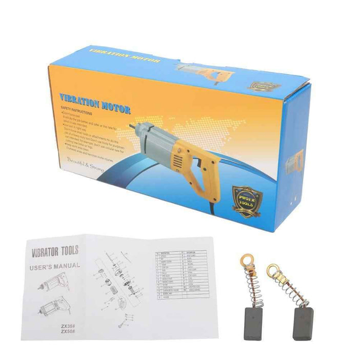 DURAFORCE 110V Power Concrete Vibrator Concrete Vibrabrater 1300W with 5 FT Copper Shaft