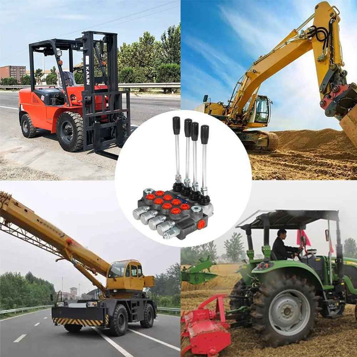 DURAFORCE Hydraulic Directional Control Valve 11gpm BSPP Cylinder 4 Spool