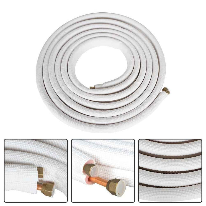 DURAFORCE White 1/4In-3/8In Dia. 25 FT Install Kit For Mini Split Heat Pump Systems