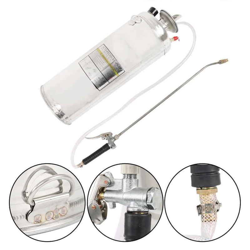 DURAFORCE Stainless Steel Sprayer 3.5Gal 14L 20" Wand & 3FT With Nozzles for Pest Control
