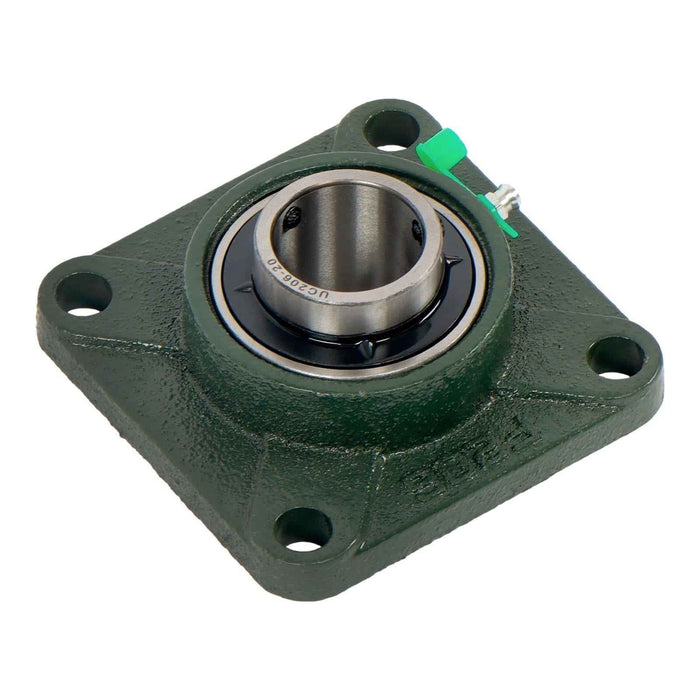 DURAFORCE New 4Pcs 1-1/4" Bore 4 Bolt Solid Base UCF206-20 Pillow Block Flange Bearing