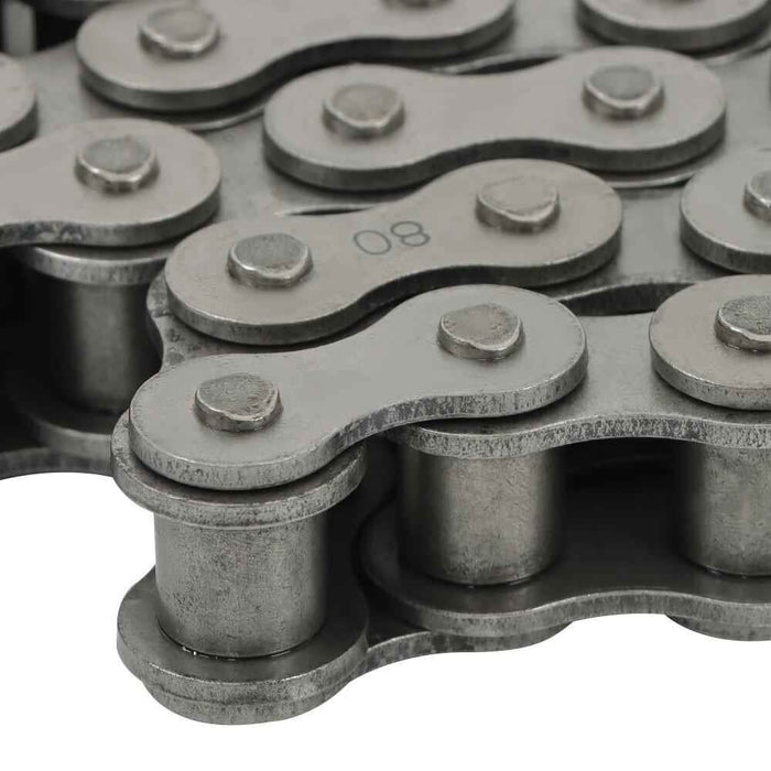 #80 Carbon steel Roller Chain × 10 Feet With 1 Connector 2 PCS