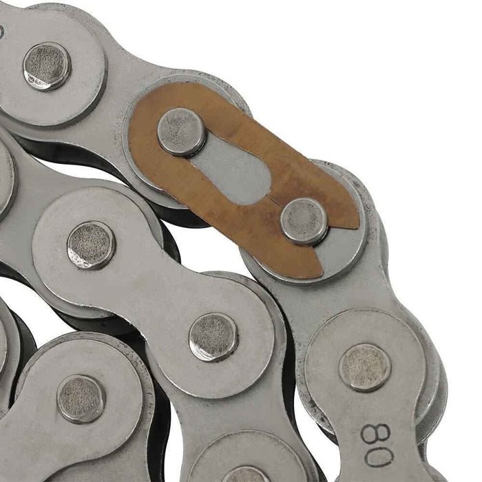 #80 Carbon steel Roller Chain × 10 Feet With 1 Connector 2 PCS